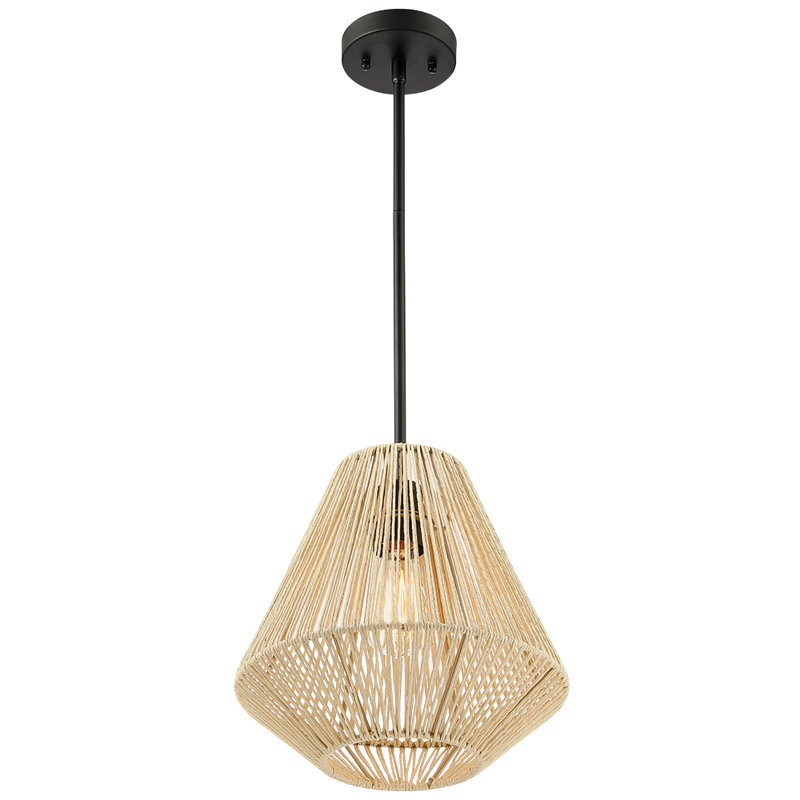 Bay Isle Home Nekoosa 1 Light Black Pendant Wayfair